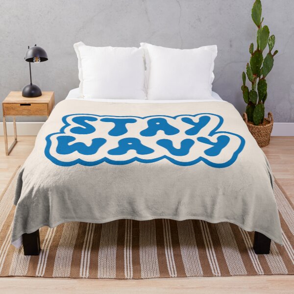Item preview, Stay Wavy Retro Bubble Typography designed and sold by trepiu.
