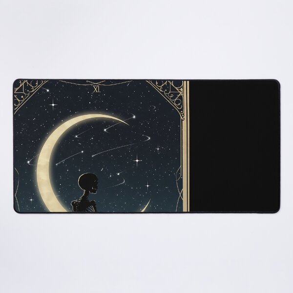 Item preview, Mystic Skeleton Meditating Under Moon designed and sold by Itsheartshop.