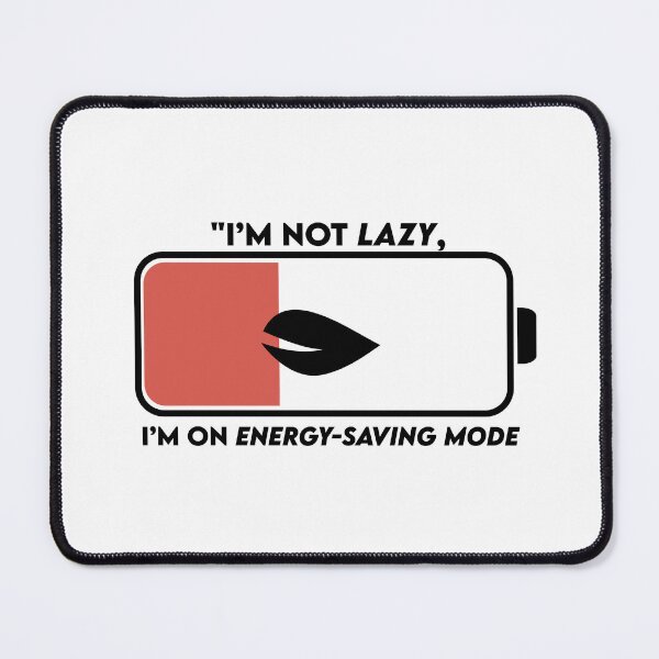 Item preview, Energy Saving Mode – Funny Battery Icon Design designed and sold by DKunic.