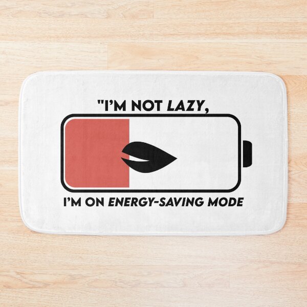 Item preview, Energy Saving Mode – Funny Battery Icon Design designed and sold by DKunic.