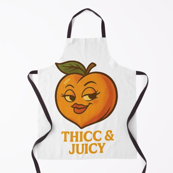 Item preview, Thicc & Juicy – Peach with Curves & Sass designed and sold by Nuvijo.