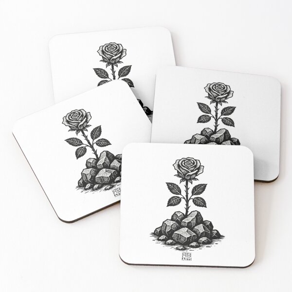 Item preview, A Rose of Hope Growing from Hard Stones designed and sold by rbartsus.