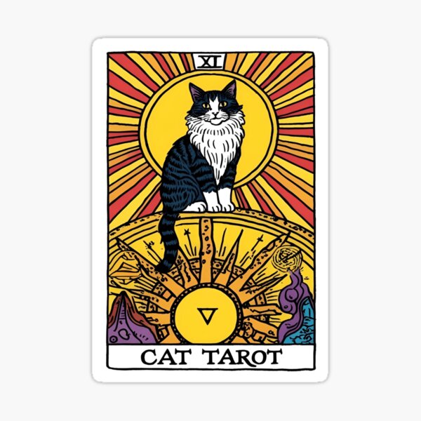 Artikel-Vorschau von Schnurrhaare der Weisheit Katzen-Tarot-Lesung, designt und verkauft von Cat-loveparttime.