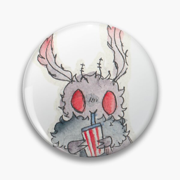 Item preview, Mothman and his drink! designed and sold by makeshift-prime.