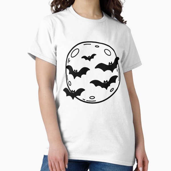 Item preview, Full moon with bats doodle designed and sold by BibbleBambie.
