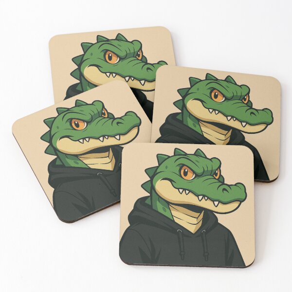 Item preview, anime-style crocodile designed and sold by arl estudio.