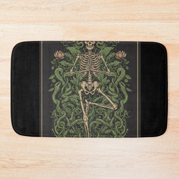 Item preview, Skeleton Yoga Pose Surrounded by Vines designed and sold by Itsheartshop.