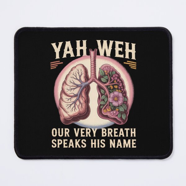 Item preview, Floral Lung Our Very Breath Speaks His Name YHWH Christian designed and sold by tearbytea.