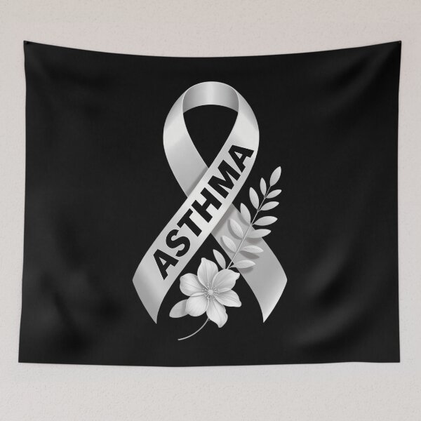 Item preview, For Support I wear a Ribbon Asthma Awareness designed and sold by tearbytea.