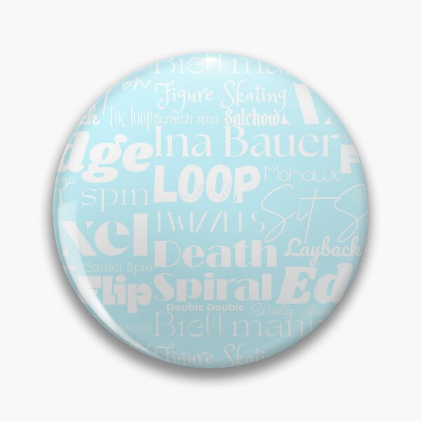 Item preview, Figure Skating Words- Subway Style Print- Light Blue designed and sold by PD-Skating.