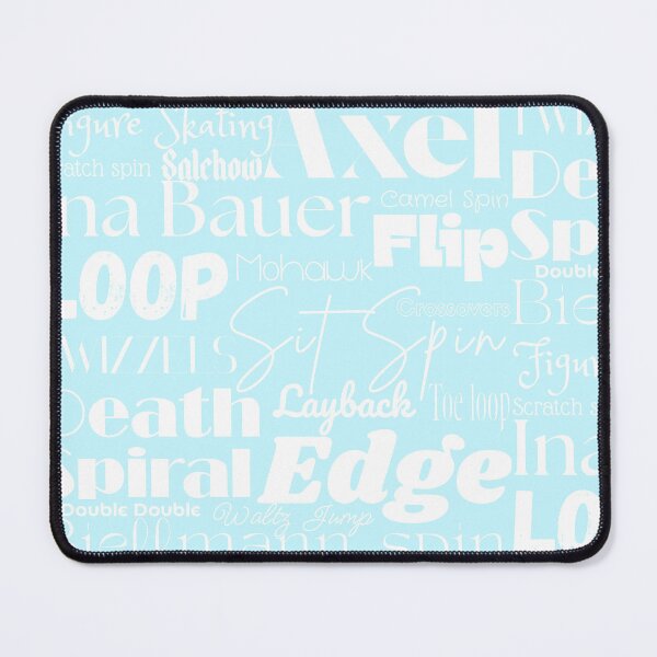 Item preview, Figure Skating Words- Subway Style Print- Light Blue designed and sold by PD-Skating.