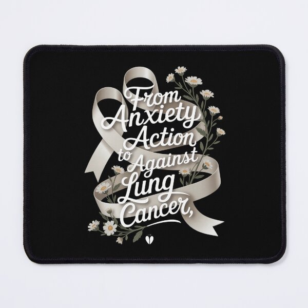 Item preview, From Anxiety to Action Against - Lung cancer awareness designed and sold by tearbytea.