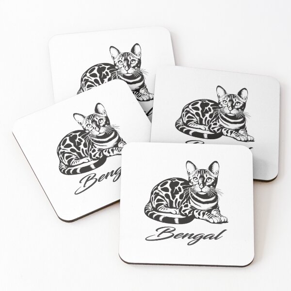 Aperçu de l'œuvre Motif de chat du Bengale – Sauvage, beau et unique créée et vendue par RetroMaritalArt.