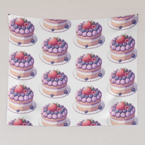 Item preview, Anime Cake – Colorful Kawaii Dessert | Cute Manga Style Food designed and sold by Sugar Wisdom .