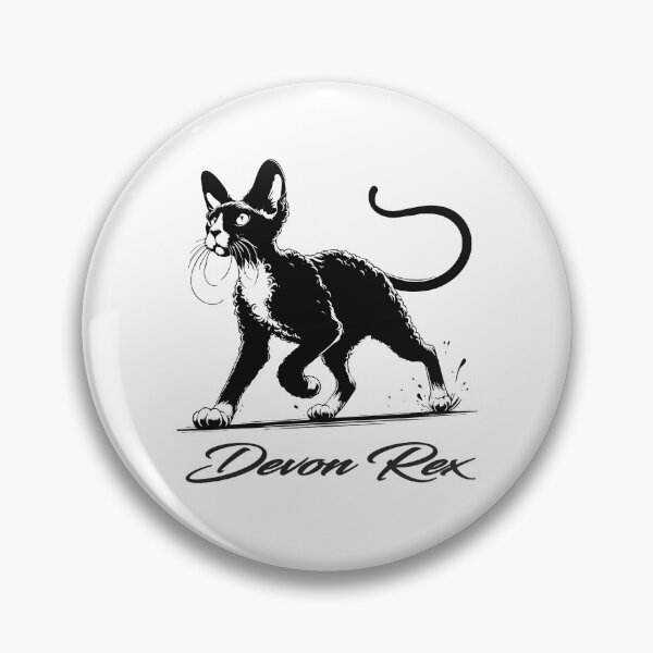 Item preview, Devon Rex – Charming, playful and unique designed and sold by RetroMaritalArt.
