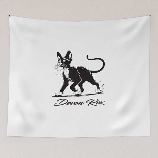 Item preview, Devon Rex – Charming, playful and unique designed and sold by RetroMaritalArt.