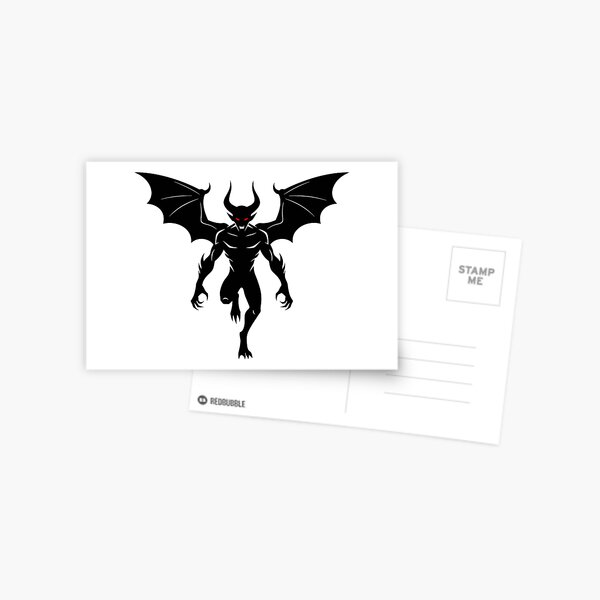 Item preview, Dark Winged Demon Silhouette with Red Eyes designed and sold by AFernandesDSG.