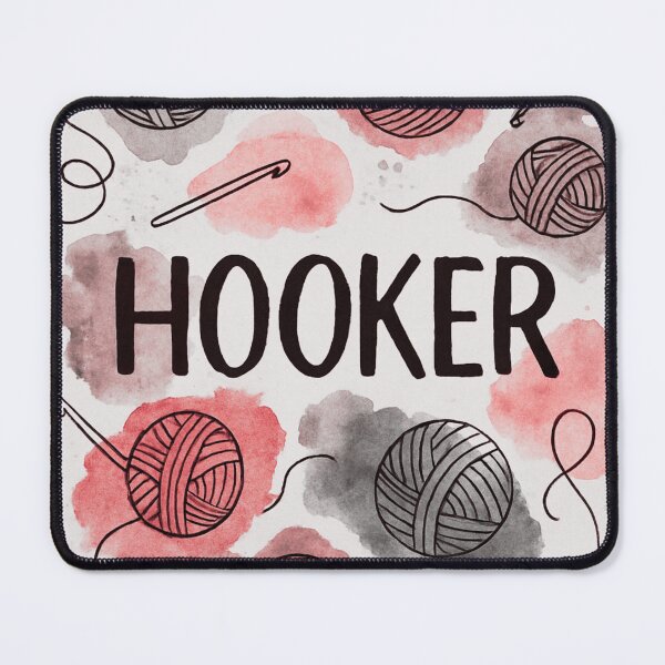 Item preview, Crochet ‘hooker’ graphic red& black designed and sold by Justov.