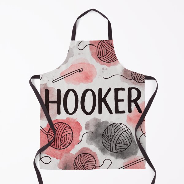 Item preview, Crochet ‘hooker’ graphic red& black designed and sold by Justov.