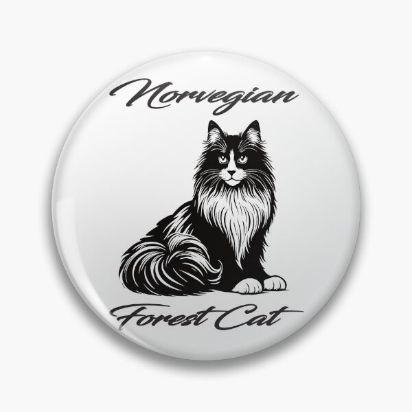 Item preview, Norwegian Forest Cat, wild, strong and beautiful designed and sold by RetroMaritalArt.