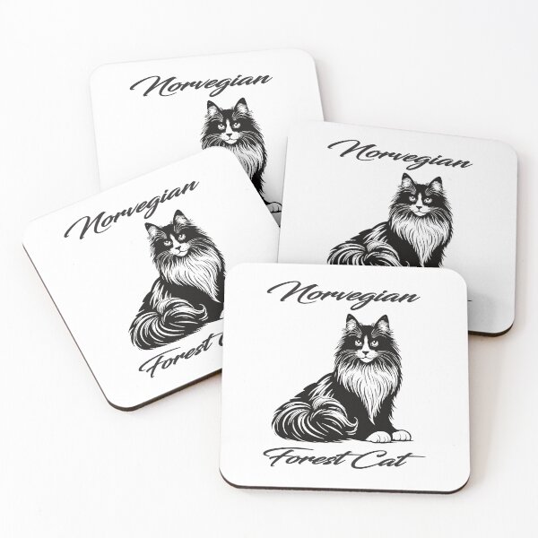 Item preview, Norwegian Forest Cat, wild, strong and beautiful designed and sold by RetroMaritalArt.