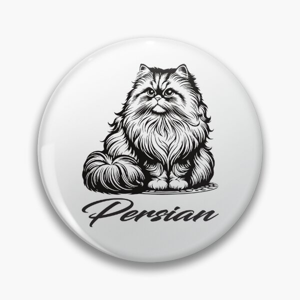 Artikelvorschau, Perser Katze Design, Edel, flauschig und königlich entworfen und verkauft von RetroMaritalArt.