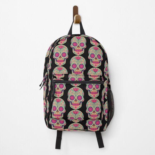 Item preview, Vibrant Sugar Skull Art – Day of the Dead Inspired Illustration designed and sold by Ojo de Lilith.
