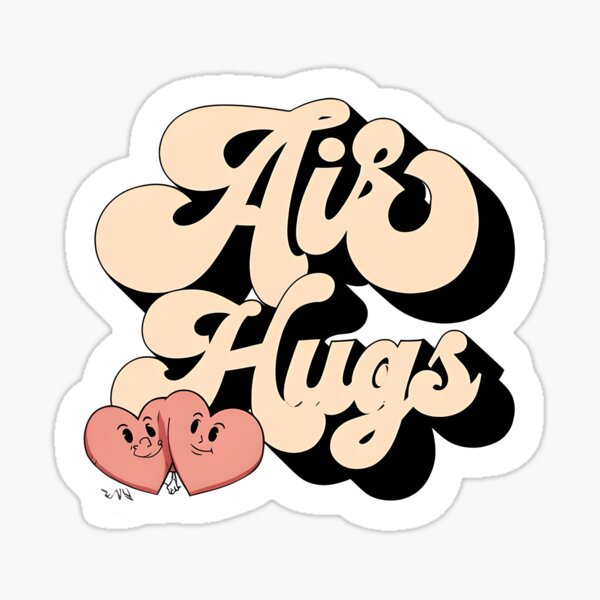 Item preview, Air Hugs - Cute Cartoon Heart Design for Stickers, Shirts, Mugs & More designed and sold by WHDProduction45.