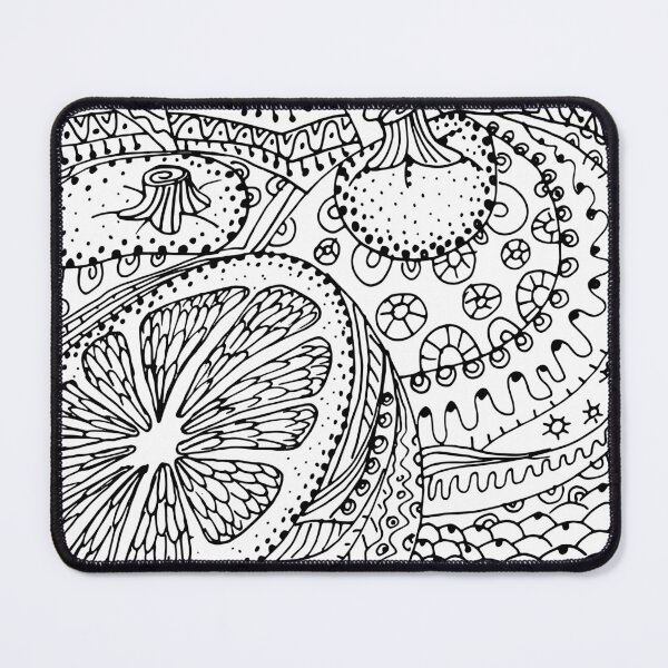 Item preview, Zentangle Citrus – Creative Coloring Design designed and sold by AlisaArtDecor.