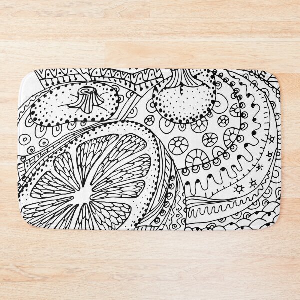 Item preview, Zentangle Citrus – Creative Coloring Design designed and sold by AlisaArtDecor.