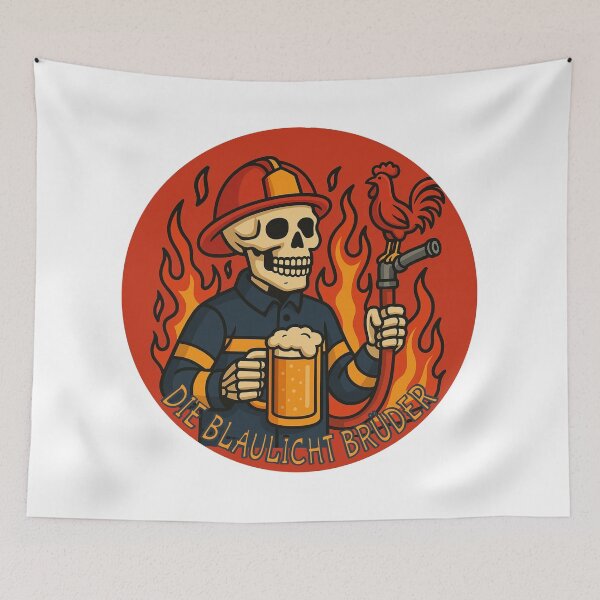 Item preview, Beer and Flames - The Blue Light Brothers designed and sold by DieBlaulichtBrüder.
