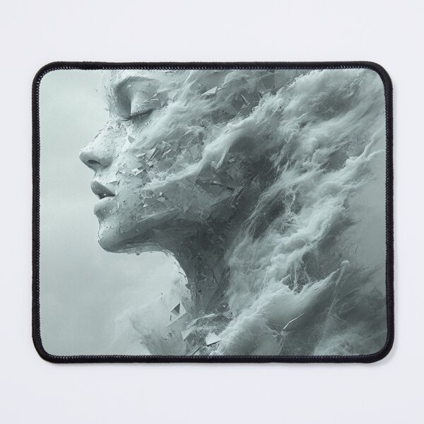 Item preview, Ethereal Woman Formed from Cloud and Glass designed and sold by AITuneSphere.