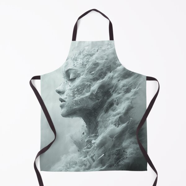 Item preview, Ethereal Woman Formed from Cloud and Glass designed and sold by AITuneSphere.