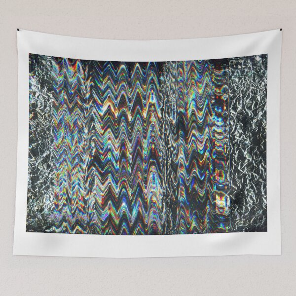 Item preview, Crumpled foil paper texture with glitch effect designed and sold by zuperelectracat.