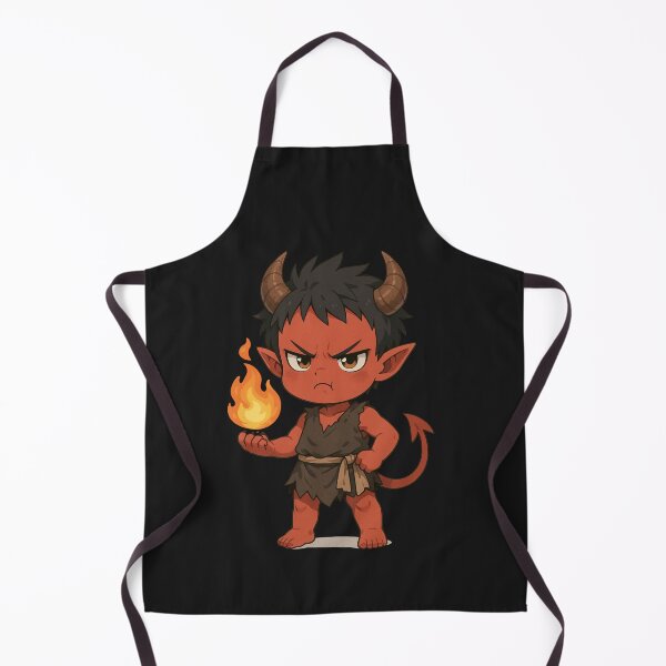 Aperçu de l'œuvre Angry Baby Demon Chibi – Mignon Diable d'Anime Boule de Feu créée et vendue par ColorSplash123.
