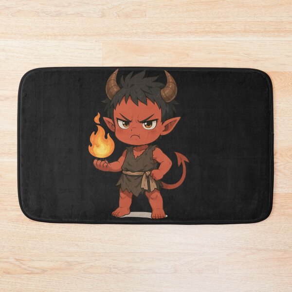 Item preview, Angry Baby Demon Chibi – Cute Fireball Anime Devil designed and sold by ColorSplash123.