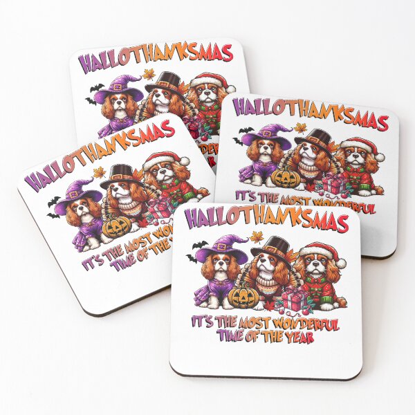 Item preview, Cavalier King Charles Spaniel Halloween Thanksgiving Christmas  designed and sold by doodIllustrate.