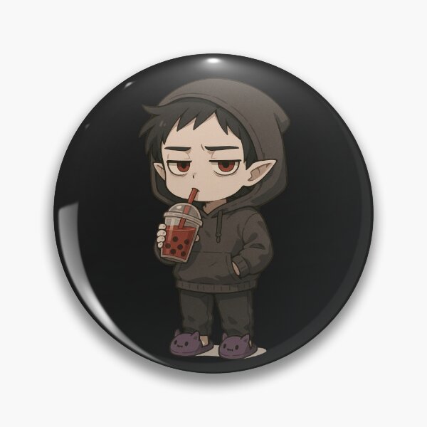Item preview, Lazy Chibi Vampire – Hoodie, Slippers & Blood Bubble Tea designed and sold by ColorSplash123.