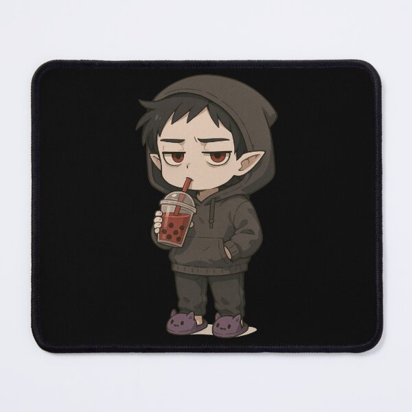 Item preview, Lazy Chibi Vampire – Hoodie, Slippers & Blood Bubble Tea designed and sold by ColorSplash123.
