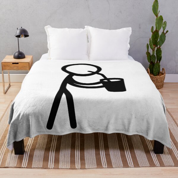 Item preview, Healthy Lifestyle Stick Figure Drinking a Shake designed and sold by AFernandesDSG.