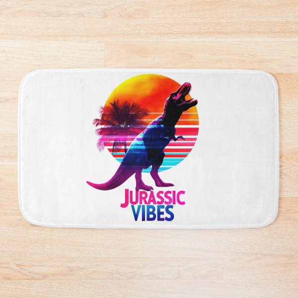 Item preview, Jurassic Vibes – Retro T-Rex Sunset Design designed and sold by VisionaryVeils.