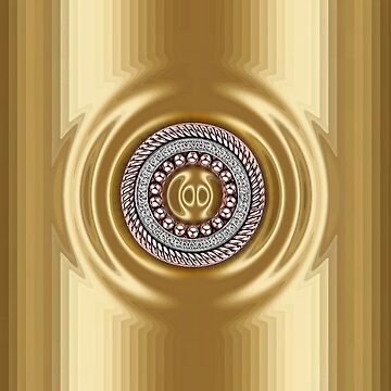 Artwork thumbnail, Golden Series with Round Diamond Ring by Vk91art