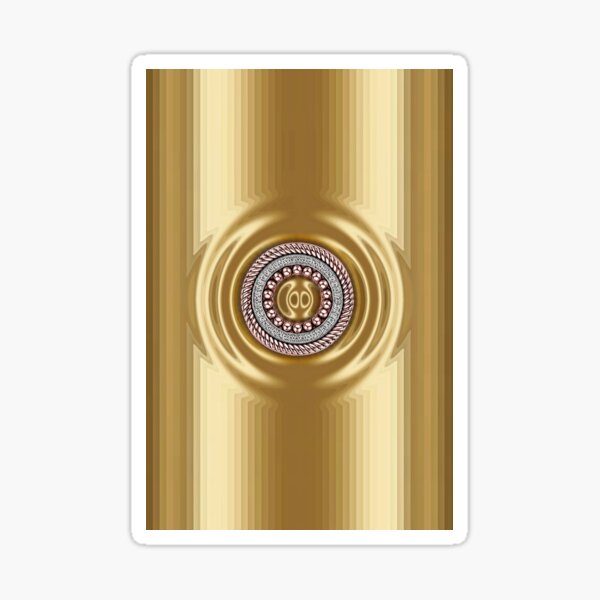 Golden Series with Round Diamond Ring Sticker