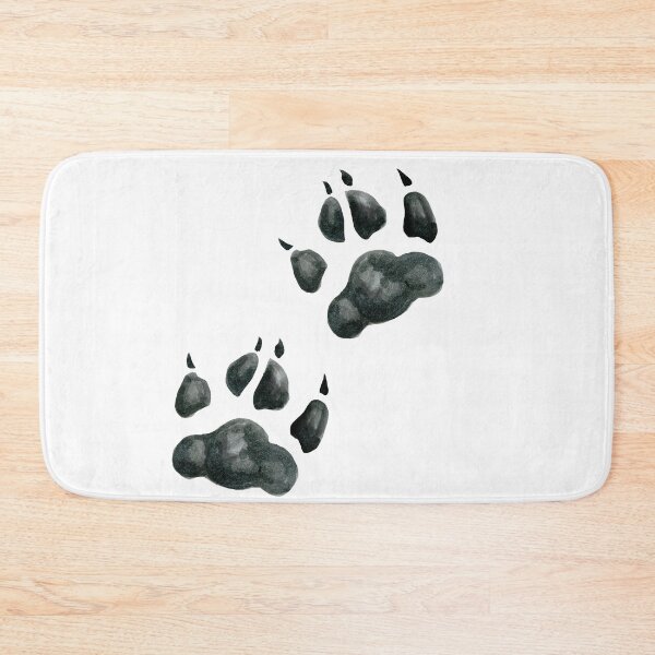 Item preview, Black Animal Paw Prints  designed and sold by AlisaArtDecor.