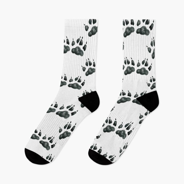 Item preview, Black Animal Paw Prints  designed and sold by AlisaArtDecor.