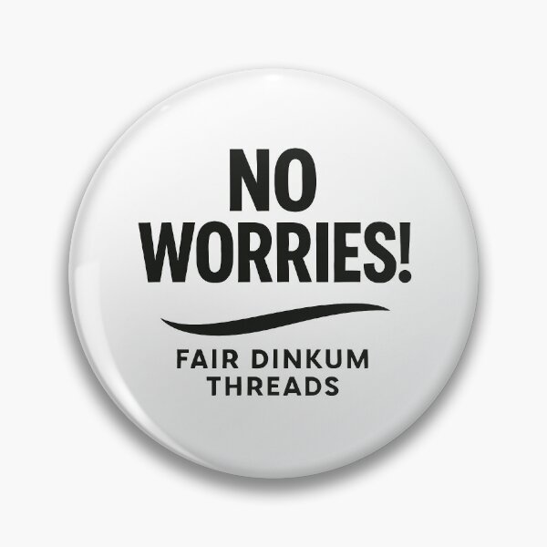 Item preview, No Worries (White) designed and sold by FairDinkumThreads.
