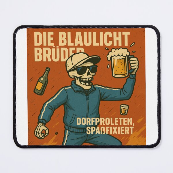 Item preview, Village proletarians, fun-obsessed - The Blue Light Brothers designed and sold by DieBlaulichtBrüder.