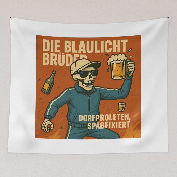 Item preview, Village proletarians, fun-obsessed - The Blue Light Brothers designed and sold by DieBlaulichtBrüder.