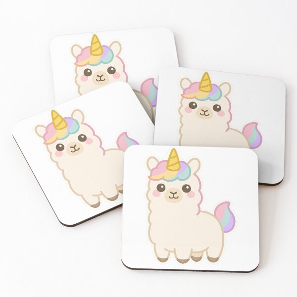 Item preview, Llamacorn – Cute Kawaii Rainbow Llama Unicorn designed and sold by The Sandy Design Store.