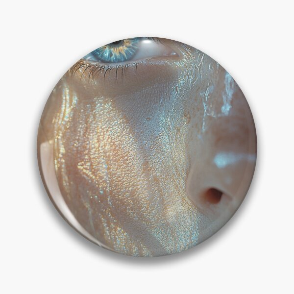 Item preview, Blue Eye Close-Up with Golden Light designed and sold by AITuneSphere.